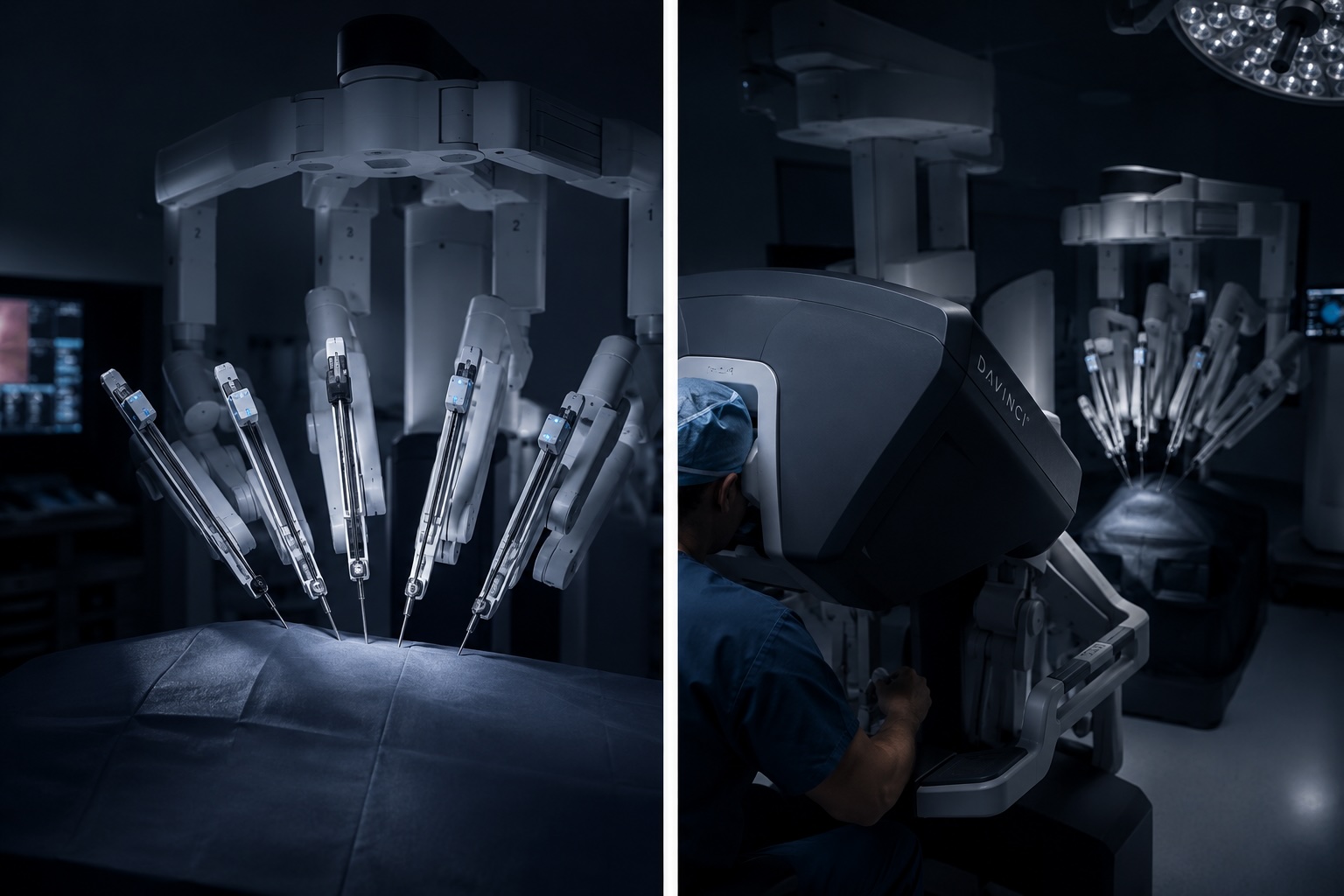 The da Vinci robotic surgical system in theatre